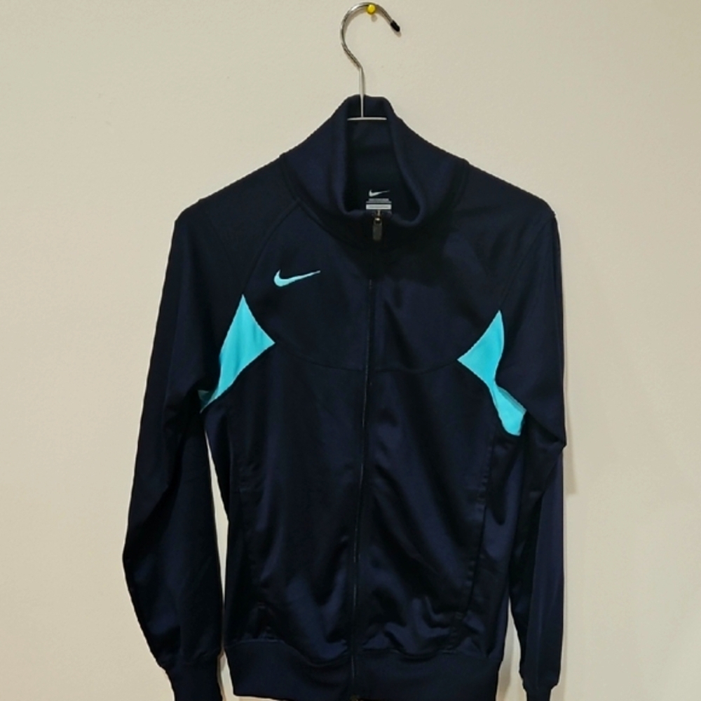 Nike Varsity Jacket in Navy and Light Blue